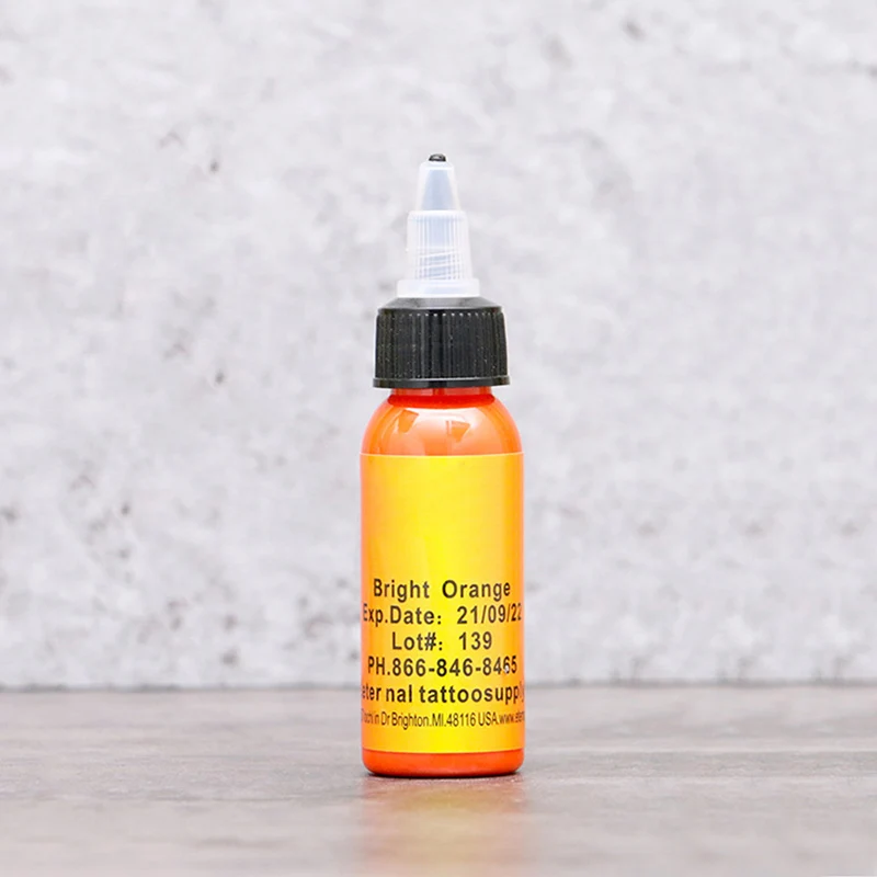 30 мл Microblading долговечная жидкость пигмент для татуажа бровей JS11 - Цвет: Bright Orange