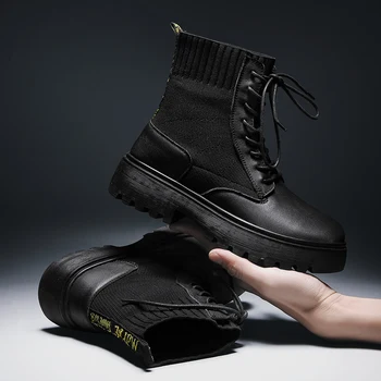 

Men Shoes Winter Boots Fashion Leather Boots Men Sneaker Winter Snow Casual Shoes Men Outdoor Light Ankle Antislip Warm Zapatos