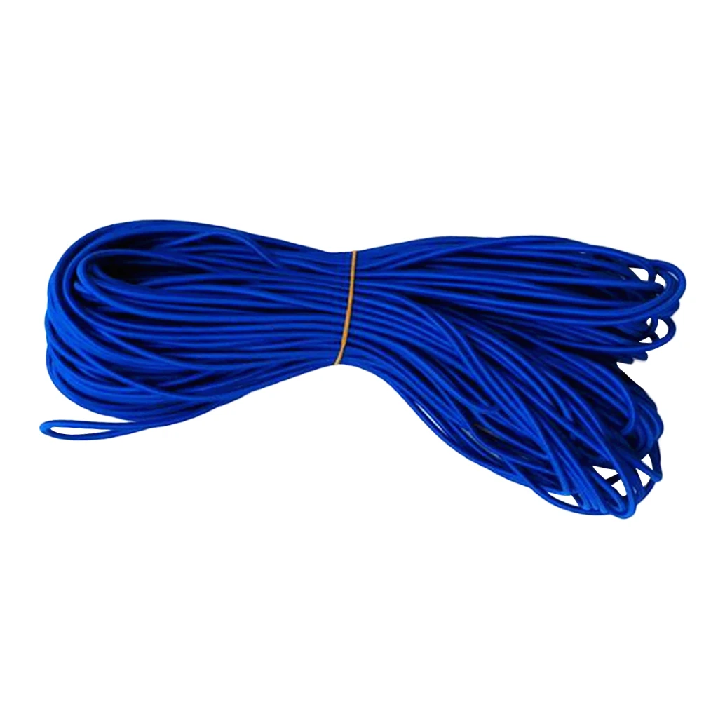 6mm Blue Marine Boat Kayak Caravan Roof Rack Elastic Bungee Rope Shock Cord Stretch String Craft UV Protected - Choose Length