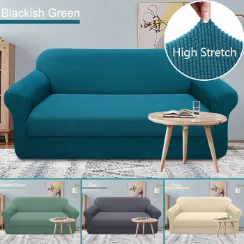

Granbest Soft Sofa Covers Stylish 2-Piece Couch Covers for Sofa Stretch Jacquard Sofa Slipcover for Living Room