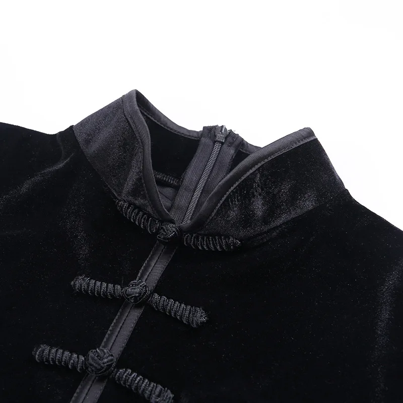 Готические темные винтажные готические футболки женские эстетические черные Осень Зима женские футболки с длинным рукавом Harajuku гранж молния