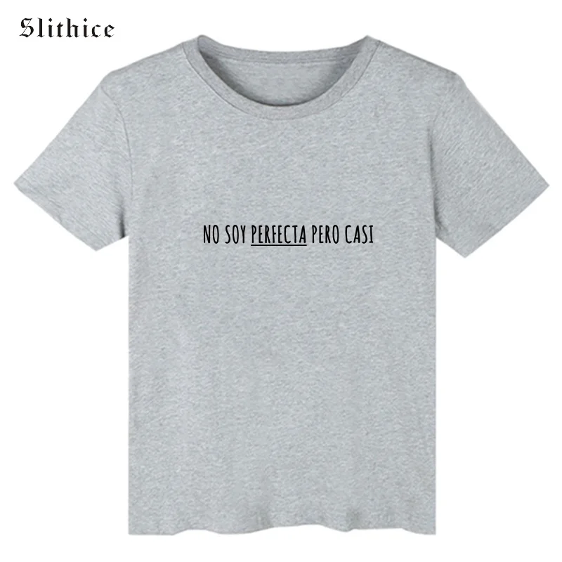 Slithice I AM NOT PERFECT но почти забавная футболка с буквенным принтом женская летняя