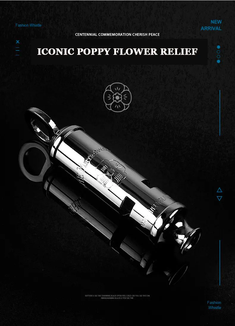 ACME peace whistle 15 Серебряный памятный Металлический Свисток британского происхождения с двойной полостью для вырезания мака ремесло
