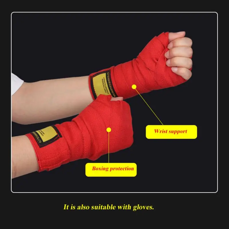 

Boxing Hand Guard Bandage Micro-elastic Cotton Fight Wrestling Bandage Sports Hand Guard Boxing Strap Protector