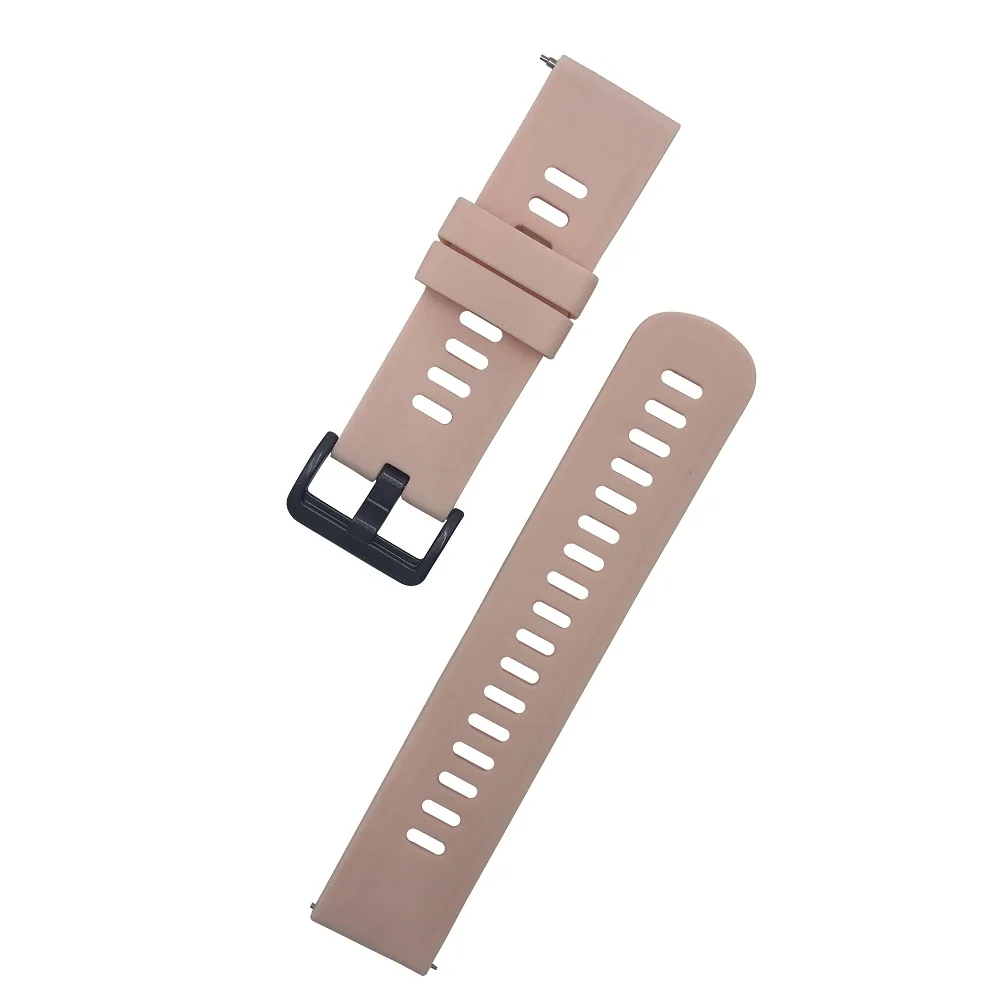 For Huami Amazfit gts gtr 42mm 47mm Strap Silicone Replacement Watch Band for Garmin Vivoactive 3 For Bip 20mm 22mm Wriststrap - Цвет: Pink