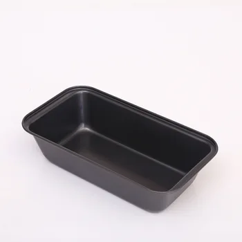 

Black carbon steel cake mold non-stick baking utensils DIY bread tray toast box baking tray custom 50 pieces