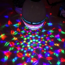 Светодиодный RGB Ночной светильник E27 светодиодный светильник 3 Вт цветная лампа 85-265 AC 110V 220V ночной Светильник Авто вращающийся вечерние светильник для украшения праздника ing