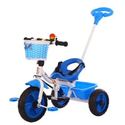 

Infant Shining Baby Tricycle Ride on Toys 4 In 1 Three Wheels Stroller Children Bike Seat Multi-function for 1-6Y Children
