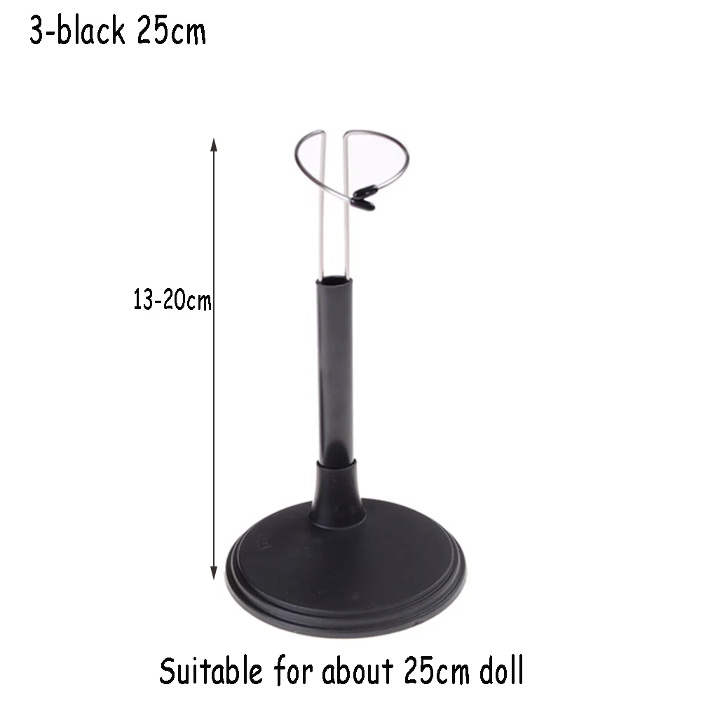 Cute Adjustable Metal White/Black Doll Dummy Puppet Wrist Stand Holder Bracket Support Dollhouse Accessory Toy Display Kid Gift