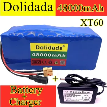 

18650 battery pack 10s4p 48ah 36V 18650 battery pack 500W 48000mah, suitable for eBike electric bicycle with BMS + 42V charger