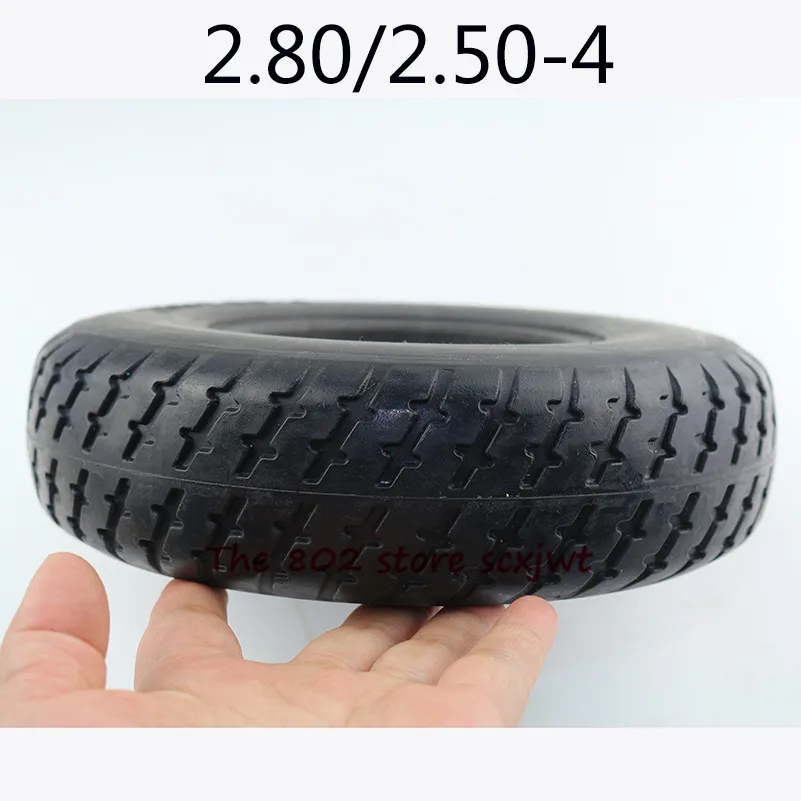 Super 9 Inch Tire 2.80/2.50-4 Electric Scooter Trolley Trailer Solid Tyre Without Inner Tube Tyre and Wheelchair Solid Tire