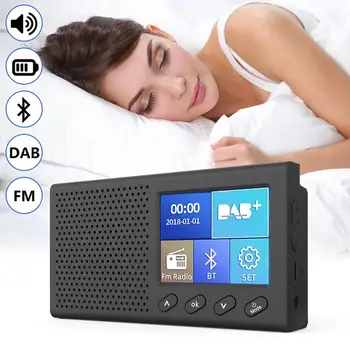 

Portable 2.4 inch Europe Australia Mini DAB Receiver FM Radio Bluetooth 4.2 Music Player For Car fishing camping outdoor Sport