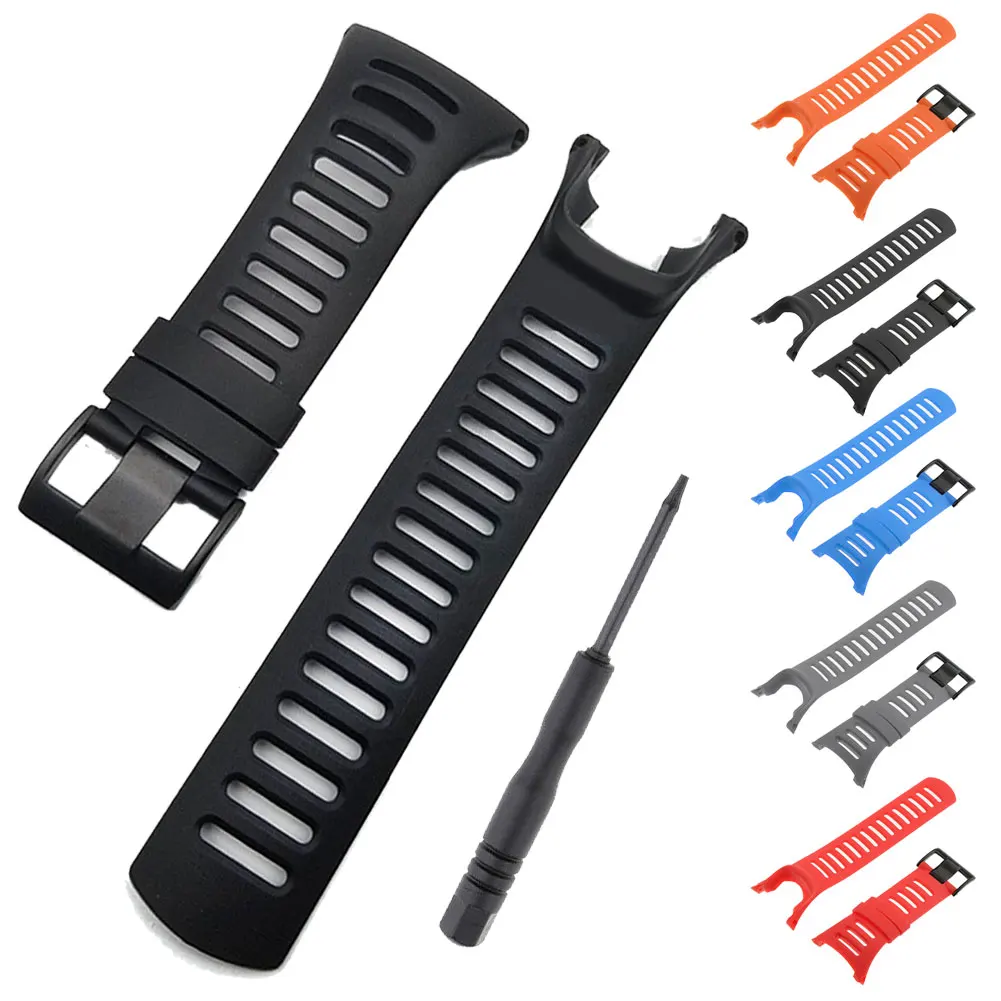 

Replacement Silicone Watch Sport Band Strap For SUUNTO 1- 2 -3 Generation Ambit2 S Ambit2 Red And Ambit3 Soft Silicon Watchband