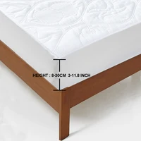 MECEROCK Solid Color Quilted Embossed Waterproof Mattress Protector Fitted Sheet Style Cover for Mattress Thick Soft Pad for Bed 6