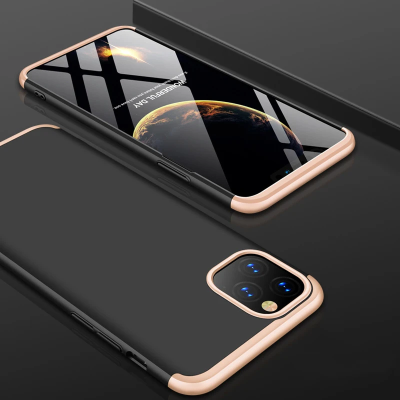 100 шт 3 в 1 Гибридный Жесткий PC полный защитный чехол для iPhone 11 Pro Max XS XR X 8 7 6 6S Plus матовый противоударный защитный чехол