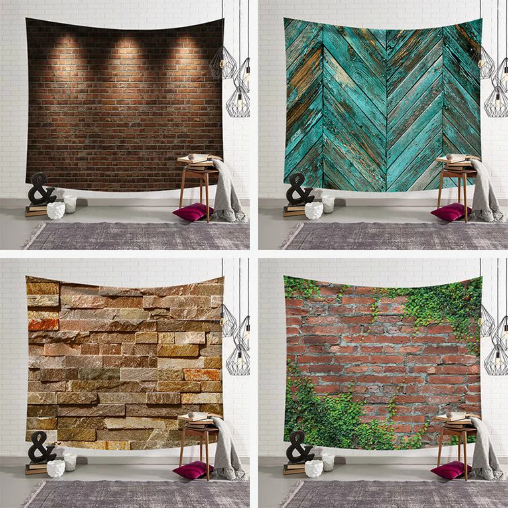 

Wall Hanging Tapestry Printed Brick Board Home Decor Yoga Mat Throw Rug Blanket Carpet Wall Cloth Mandala Manta Drop Shipping