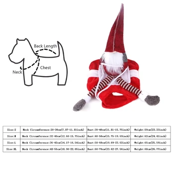

Funny Pet Christmas Costume Riding Suit Puppy Dressing Cosplay Party Cats Dogs Outfit Clothing