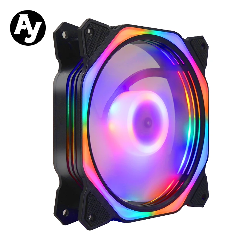 AY кулер для ПК вентилятор охлаждения Rgb 120 мм 3 контакта бесшумный легкая