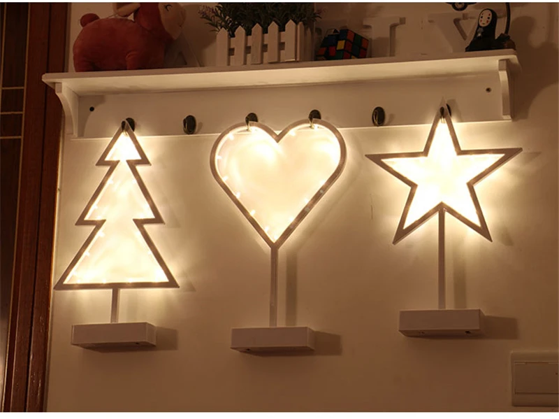 Горячая Распродажа, Романтический светодиодный светильник для моделирования, рождественская елка, рождественская елка, украшение для дома, настольная Ночная лампа, орнамент CKG121