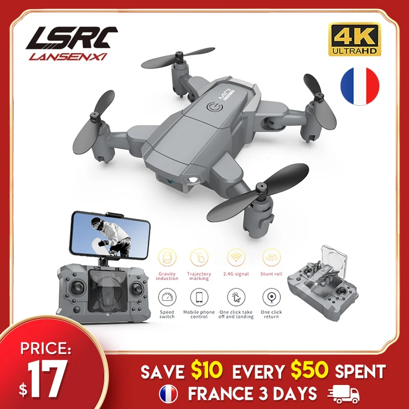 Lsrc Ky905 Mini Drone 4k Camera Hd Foldable Genie Drone Quadcopter Return To Fpv One Click Follow Me Rc Dron Toy Rc Helicopters Aliexpress