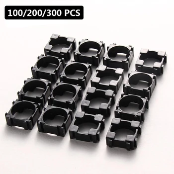 

100/200/300pcs Plastic Battery Bracket 18650 Safety Anti Vibration Holder Bracket 22x22mm pc+pp+gp Meterials Batteries Stand