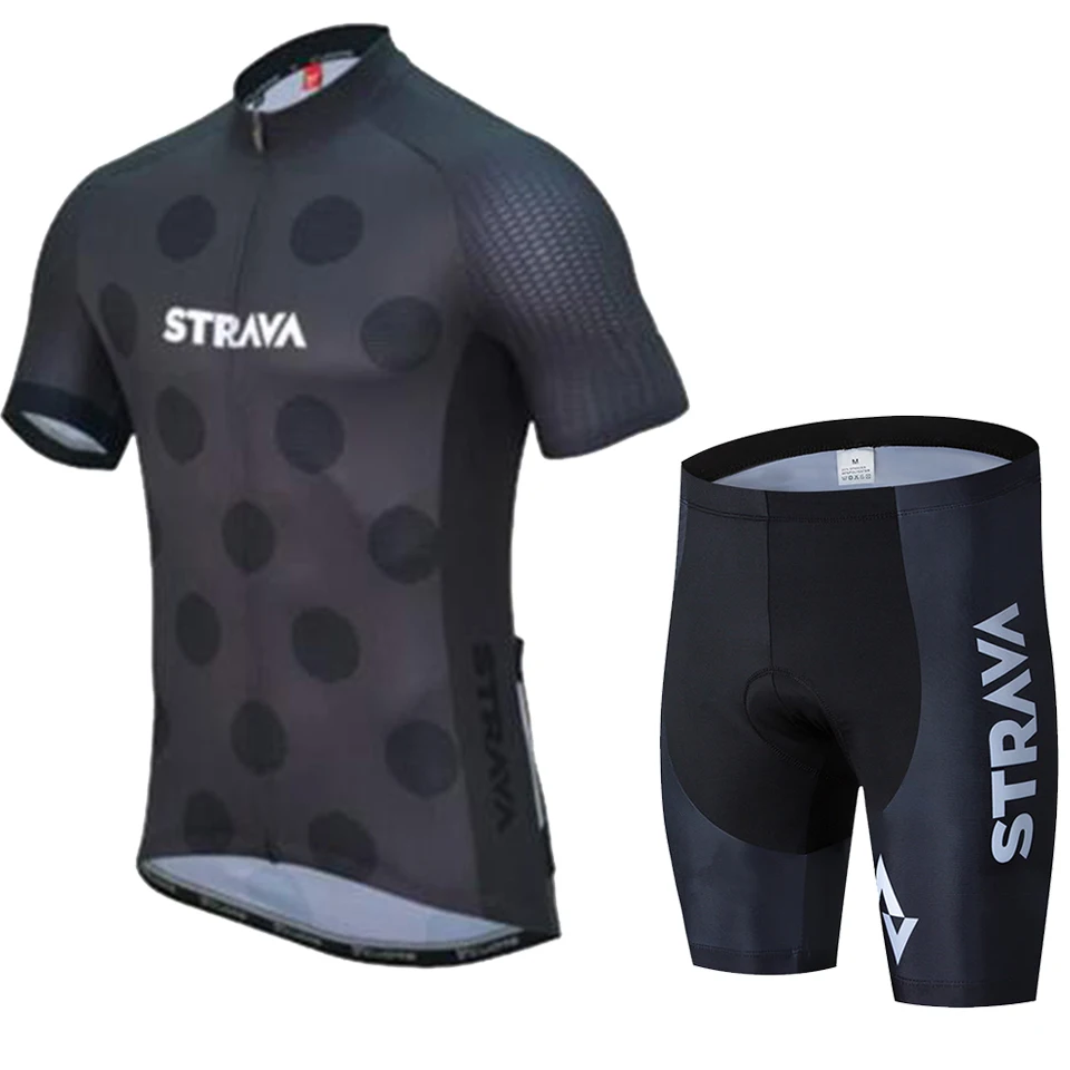 Комплекты одежды STRAVA для велоспорта, быстросохнущая Мужская одежда для велоспорта, летняя одежда для велоспорта, Джерси, велосипедные шорты, рубашка, комплект, Майо, Ciclismo - Цвет: 3