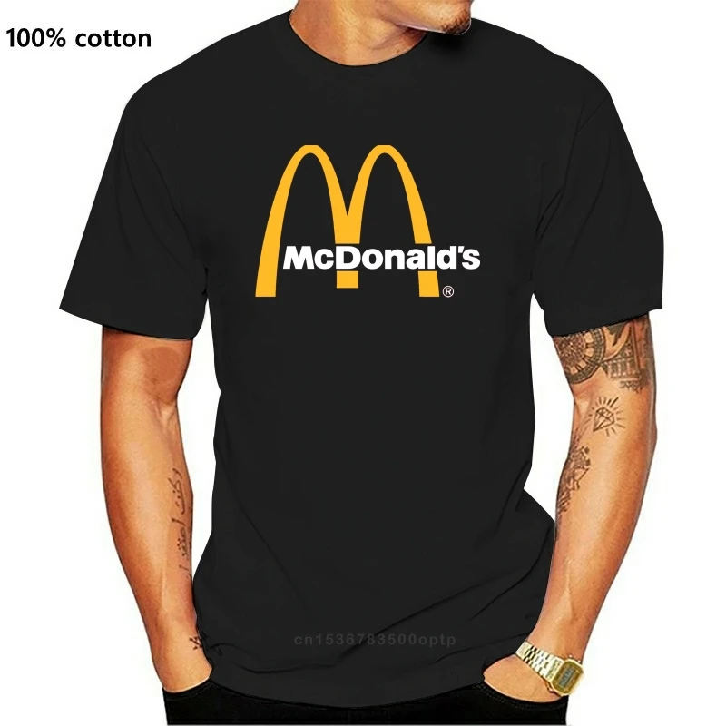 Mcdonalds быстро Еда Ресторан футболка | Мужская одежда