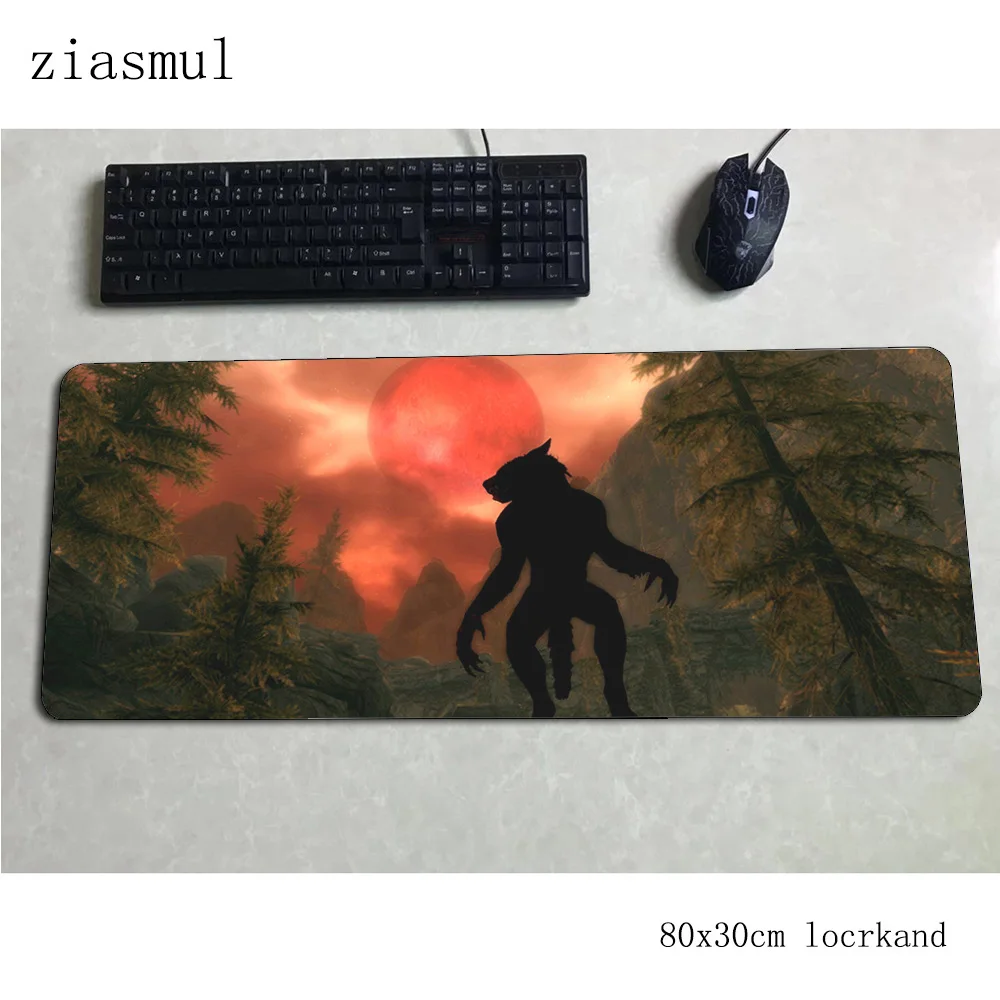 Skyrim padmouse 80x30 см игровой коврик для мыши с изображением игры Бестселлер Коврик Для Мыши Компьютерный стол большой мат ноутбук с алюминиевым корпусом коврик для мыши ПК