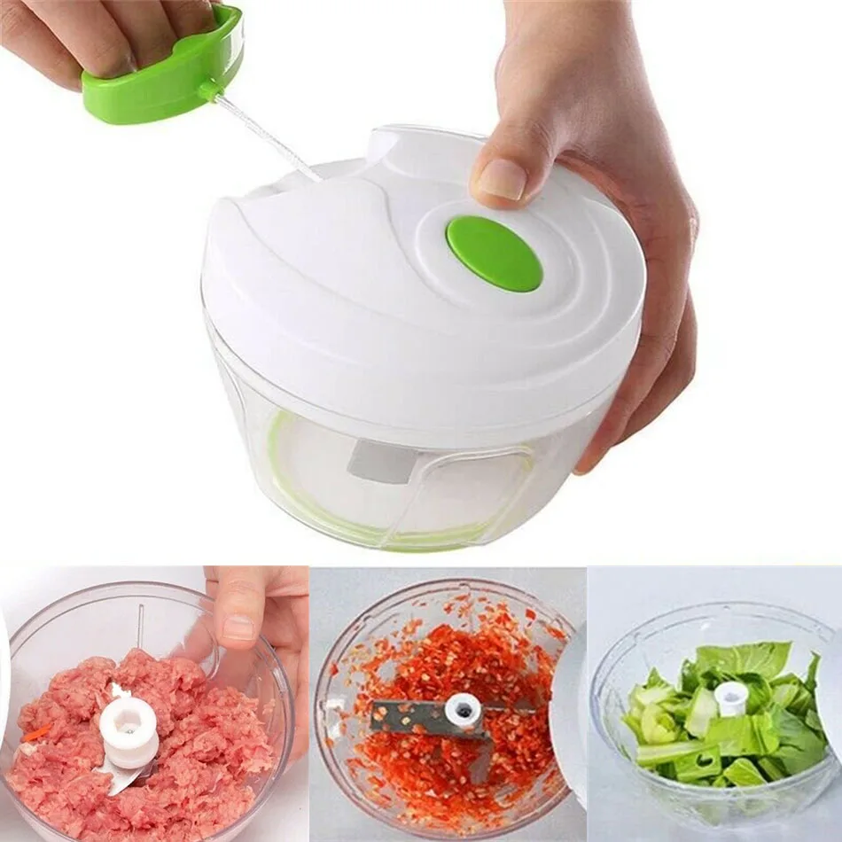 Pulling Manual Food Shredder Vegetable Fruit Twist Meat Grinder Chopper