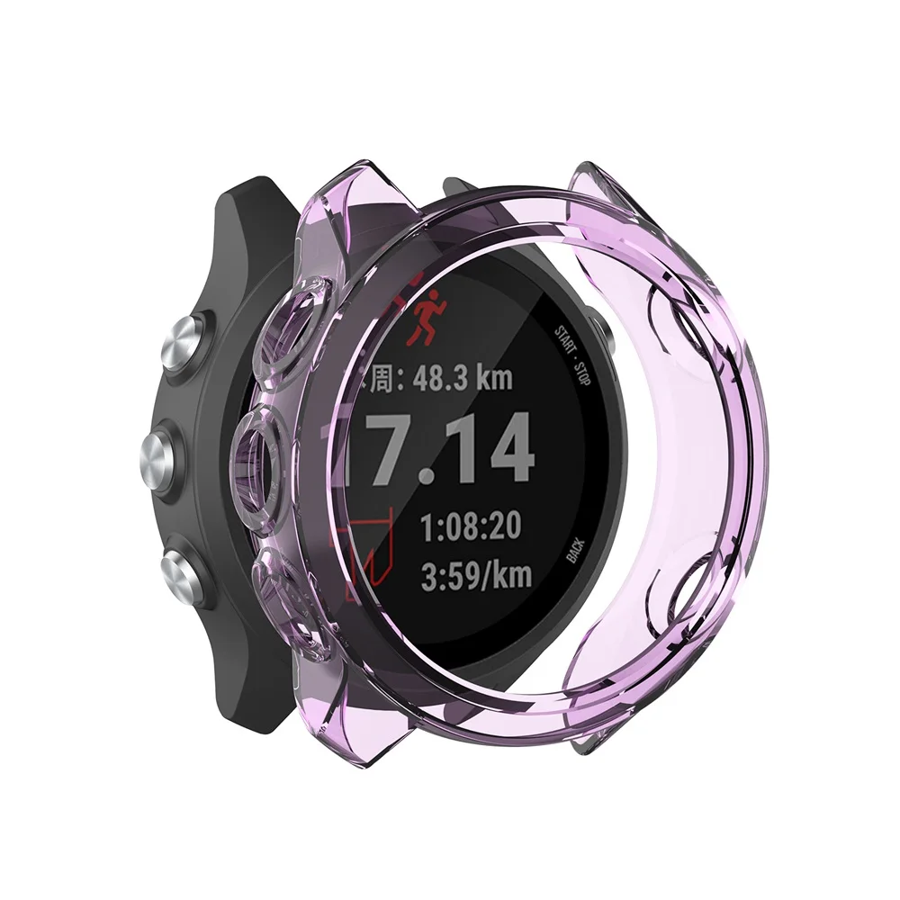 Для Garmin Forerunner 245 M/245 TPU чехол для часов защитный чехол для браслета Корпус Замена ударопрочный Прозрачный чехол для смарт часов