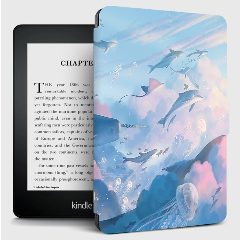 

Slim Case for Funda Kindle Paperwhite 4 10th Generation Case TPU Silicone Folio Back Cover for Amazon Kindle Paperwhite 1/2/3