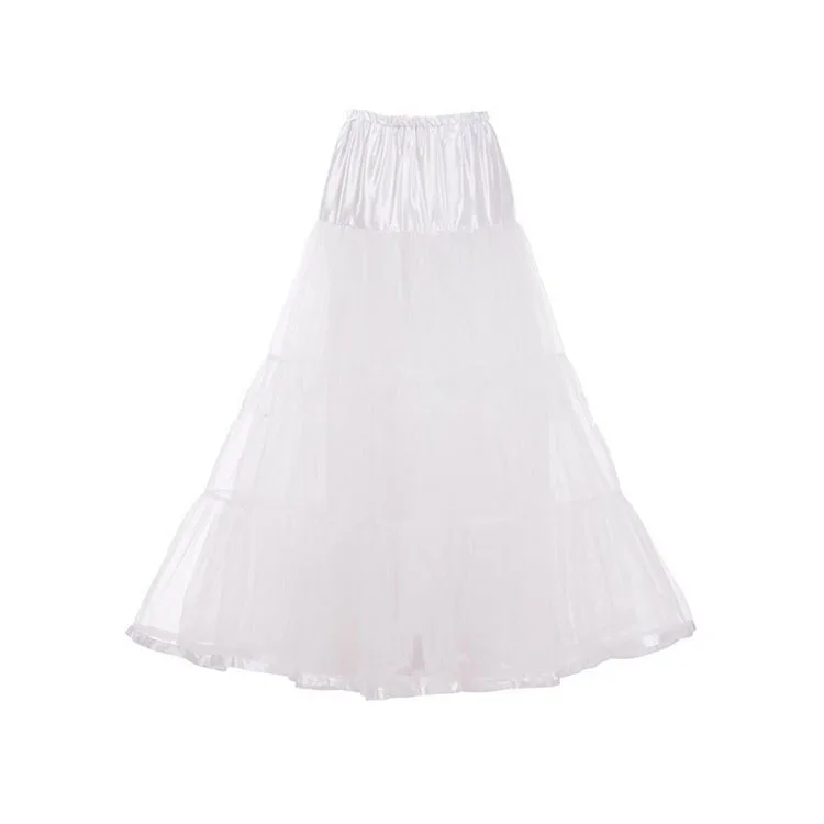 see chart Petticoat dress skirt boneless skirt dress matching peng skirt built-in bustle - Цвет: see chart