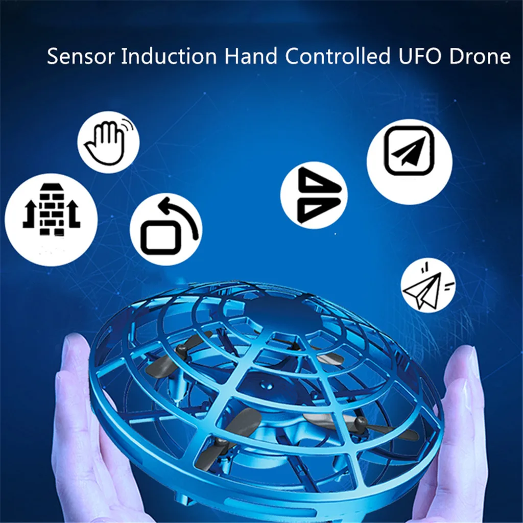Мини антиколлизионный датчик индукции с ручным управлением режим удержания высоты НЛО Дрон игрушки для детей Дрон игрушки квадрокоптер