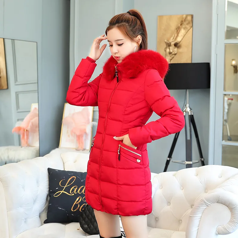 

Large GIRL'S Fall And Winter Clothes 2018 New Style Plus-sized Cotton Overcoat 230 Thick Cotton Coat Women's Mid-length