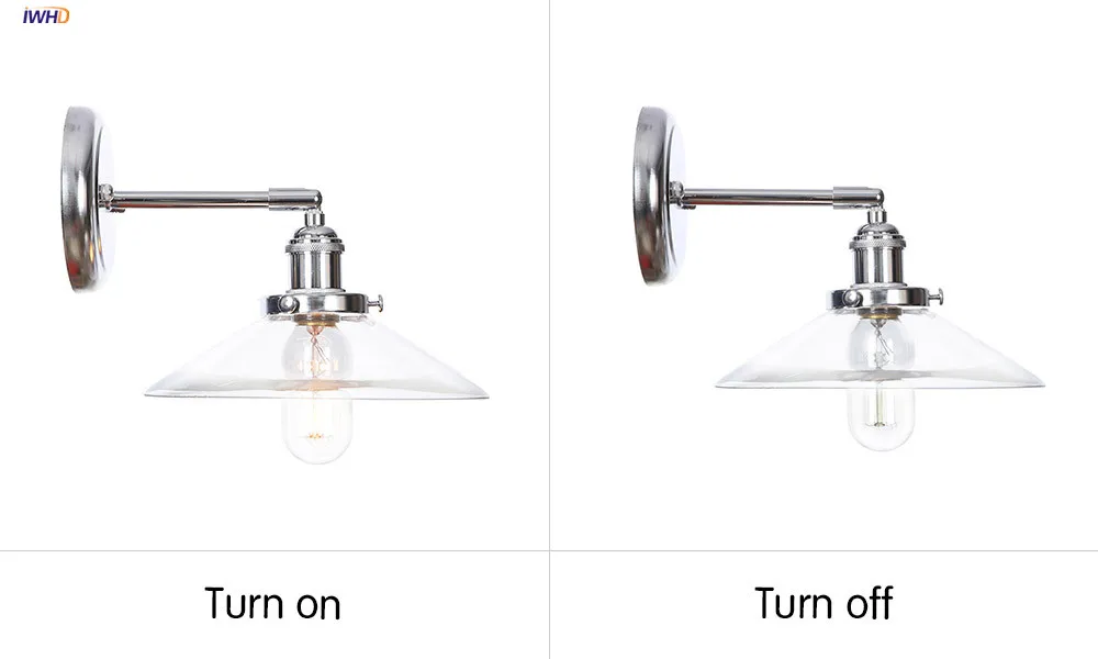 325铬色+透明罩 开关灯对比图 英文版