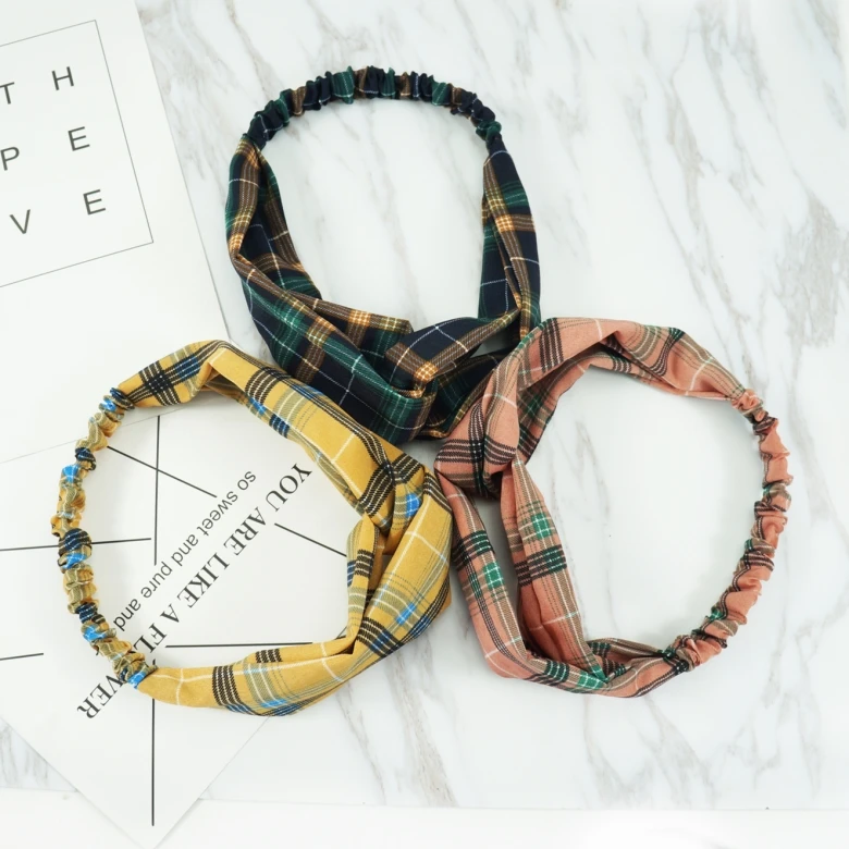 

ChenYan Fashion New Headband Lady Elastic Headbands Printing Fabric Hairband FD39