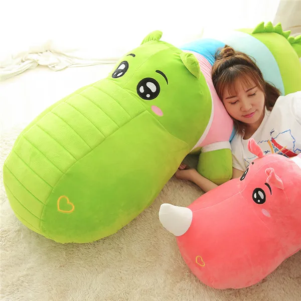 Fancytrader 63â€˜â€™ Cute Giant Stuffed Plush Hippo Toy Big Colorful Hippo Stuffed Toy Nice Birthday Gift 160cm 3 Colors 3 Sizes (4)