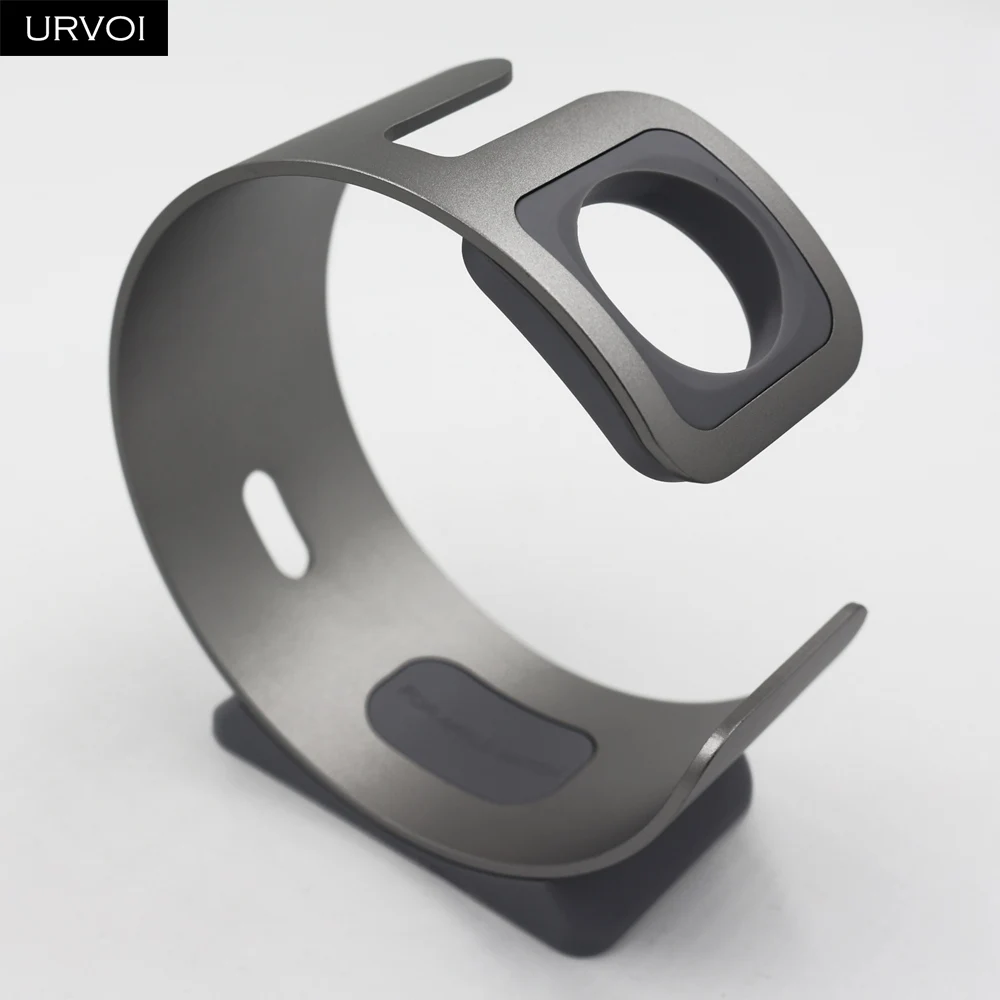 Держатель URVOI для Apple Watch series 5 4 3 2 1 простая круглая подставка для iWatch алюминиевый сплав Хранитель современный дизайн 38 40 42 44 мм