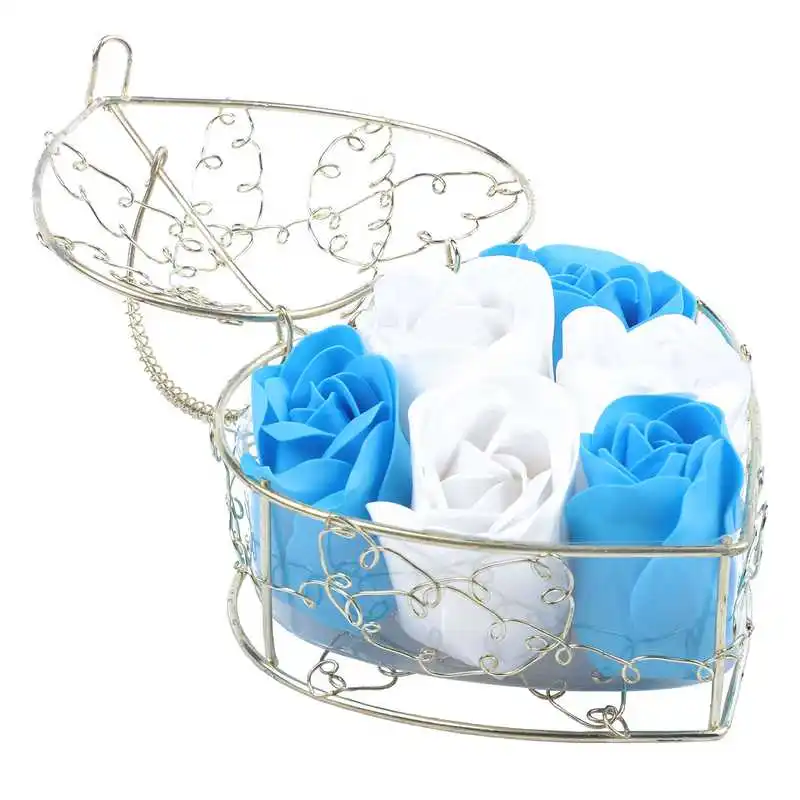 6 шт Ароматические Лепестки розы для ванны мыло для тела свадебный подарок для вечеринки украшение дома DIY (розовый)