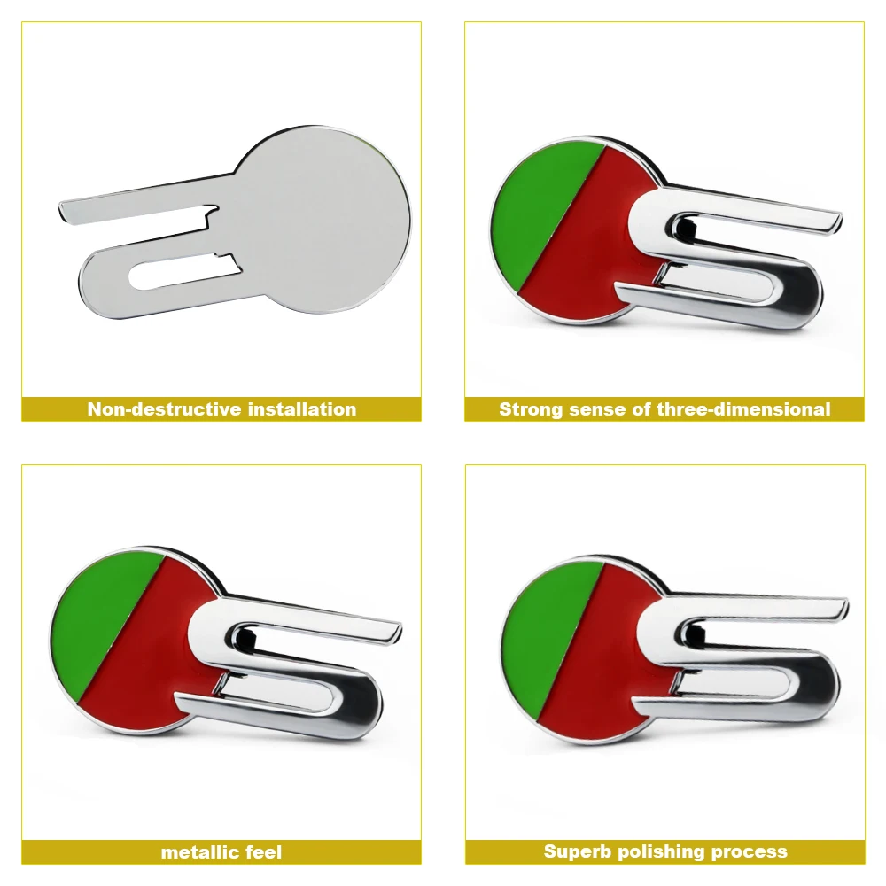 

Car Rear Trunk Sticker for Jaguar F-Type XK XF XJ XFR XJS Emblem S Logo Sticker Car Body Metal Sticker Auto Tuning Accessories