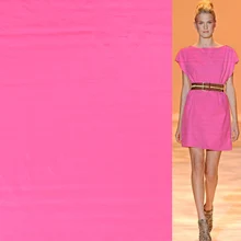 Темно-розовый шелк, хлопок, сатин, ткань, смешанный шелк, хлопок, ширина 135 см, толстый, SCT579