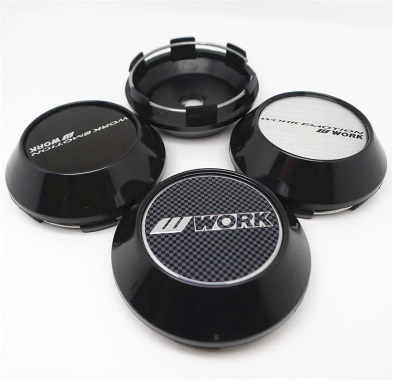 

4pcs 68mm Work Emotion Wheel Cap Hubcap Car Styling Rims Center Cover Emblem Badge W Work