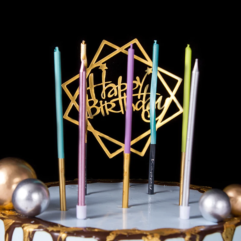 Высококачественные свечи для торта на день рождения, безопасные свечи для торта, бездымные свечи для дня рождения, вечеринки, свадьбы, украшения для дома