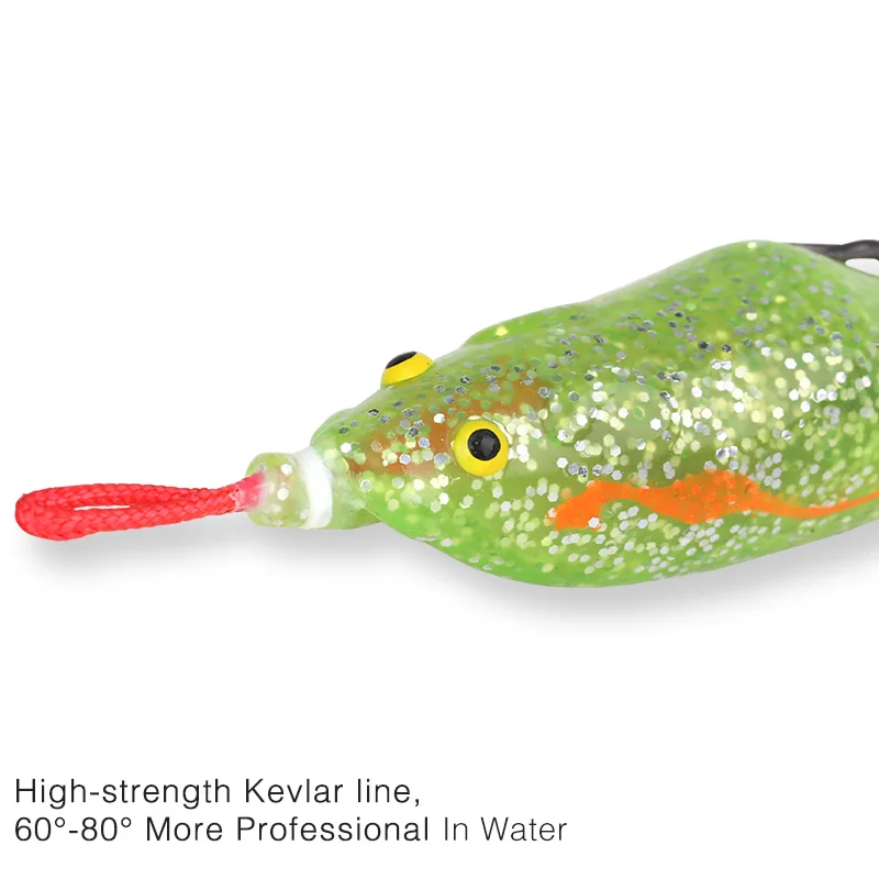 TSURINOYA Мягкая приманка для рыбалки плавающая Bionic Frog Swimbait воблер окунь Snakehead 63 мм 14 г