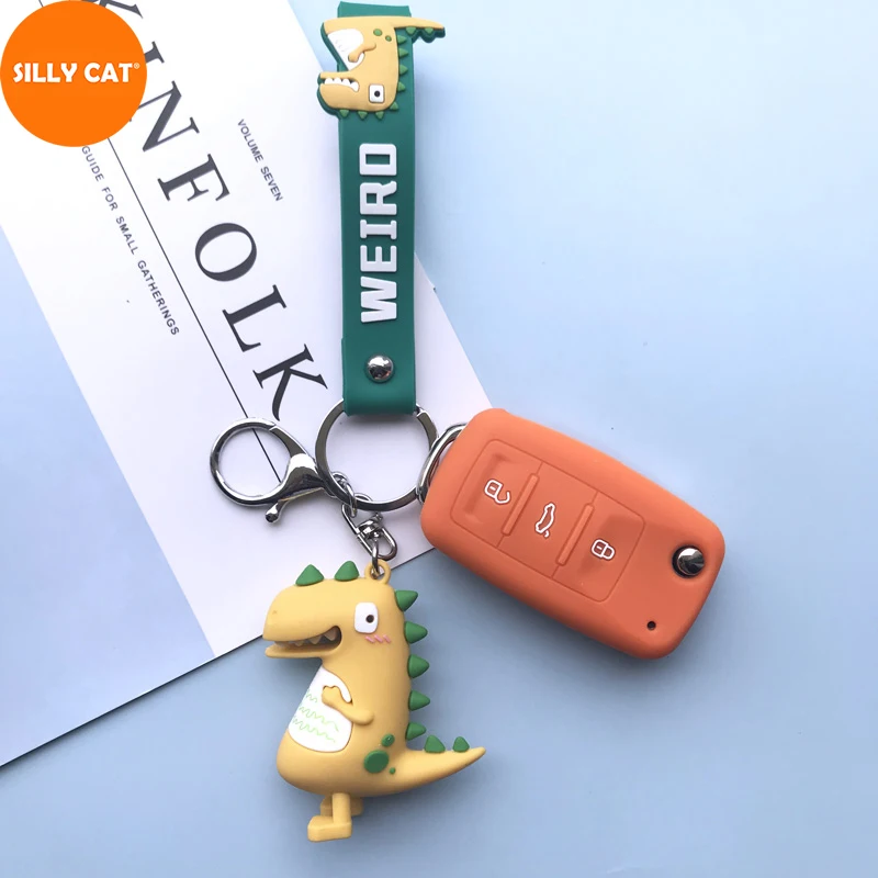 

Car Keychain Remote Car Key Case Cover Fob Suit For Volkswagen Suit For VW Polo 6R Passat B5 Golf VI 6 MK6 Jetta IV Tiguan 5N