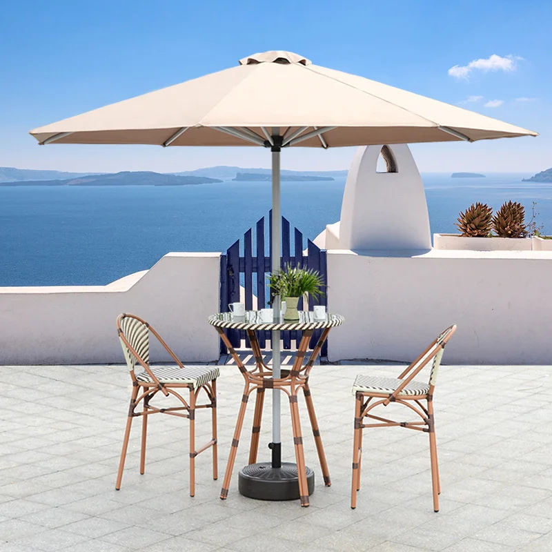 2m Double Layer Folding Beach Umbrella Replacement Canopy Garden Sunshade Cloth Waterproof Umbrella Covers For Patio Anti-UV