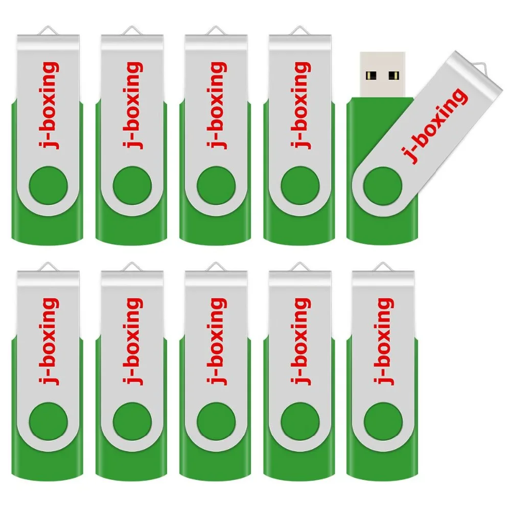 J-boxing 10 шт. 4 ГБ USB флеш-накопители металлический вращающийся Memory Stick флэш‑накопитель Swivel хранение большого пальца компьютер ноутбук планшет