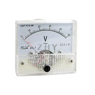 

85L1 AC 0-50V Rectangle Analog Voltmeter Panel Meter Gauge