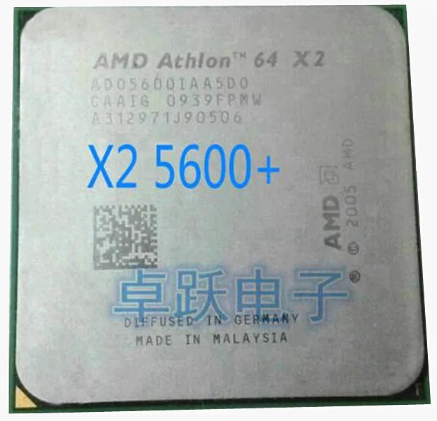 Оригинальный процессор AMD Athlon 64 X2 5600 + 2 9 ГГц AM2 940pin двухъядерный для настольного