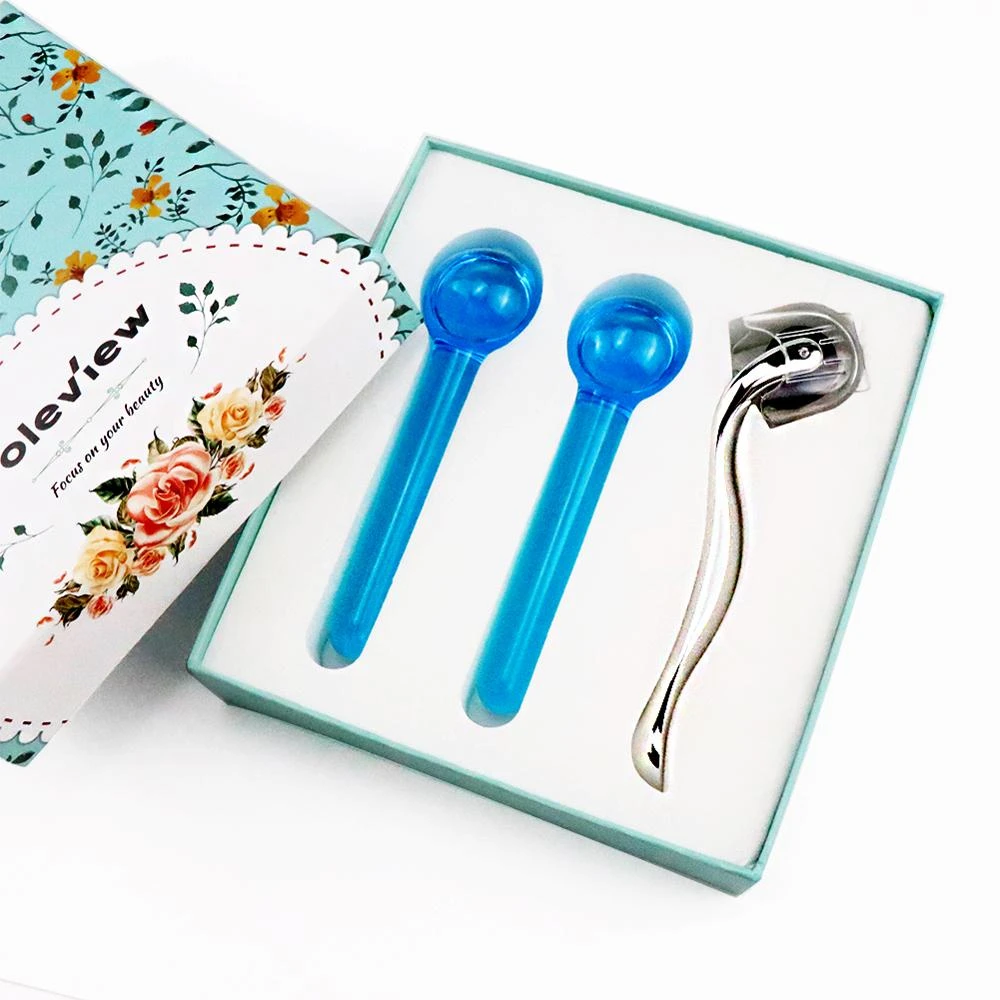 Skin Gym Ice Globe Roller Ball Facial Massage With Derma Skin Roller Tools For Face Anti Acne Home Use Beauty Devices Aliexpress